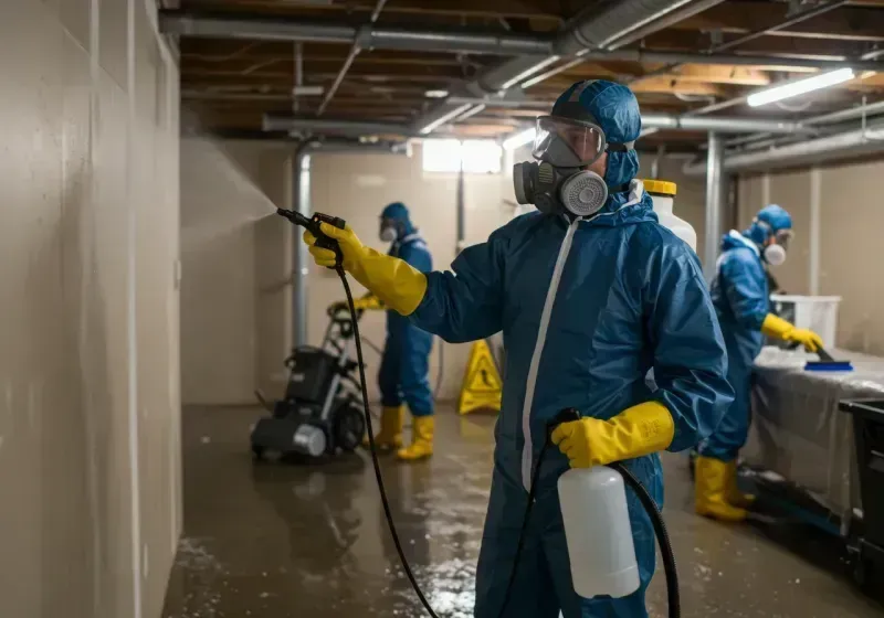 Basement Sanitization and Antimicrobial Treatment process in Cudahy, CA